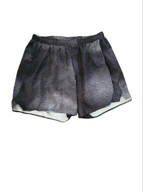 lululemon Men's Black And Gray Lined Shorts Size XL 5.5"